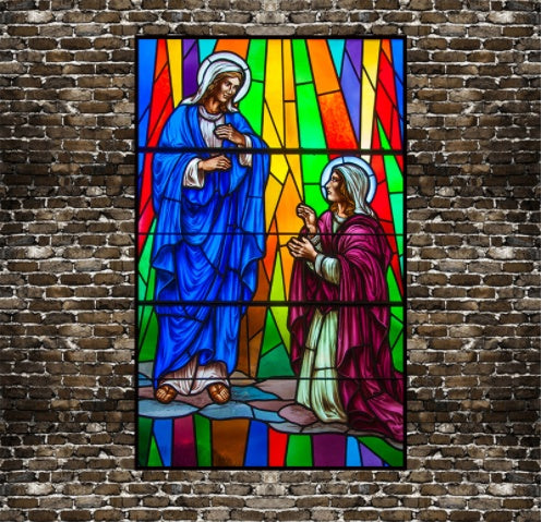 Church Glass Sticker Translucent Opaque Film