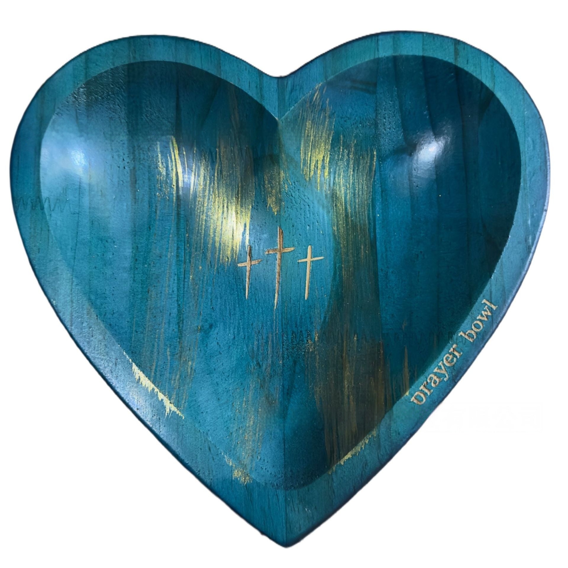 Heart-shaped Prayer Bowl Wooden Gift Prayer Bowl Prayer Card