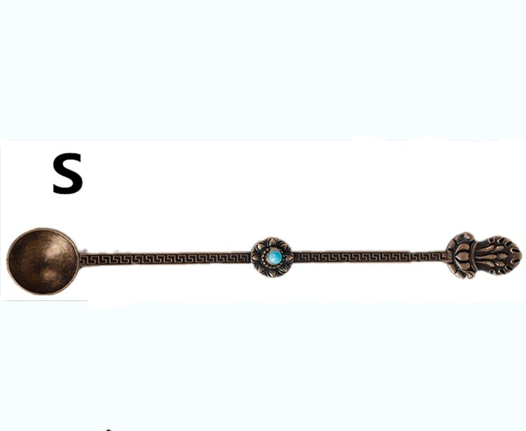 Buddhist supplies Tibetan pure copper fire offering spoon