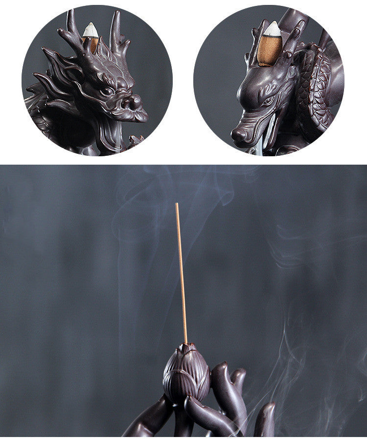 Creative Back Flow Incense Burner Smoke Will Back Flow Buddhist Supplies Incense Burner Creative Gifts