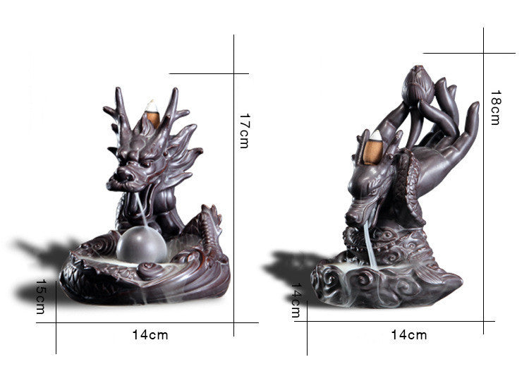 Creative Back Flow Incense Burner Smoke Will Back Flow Buddhist Supplies Incense Burner Creative Gifts