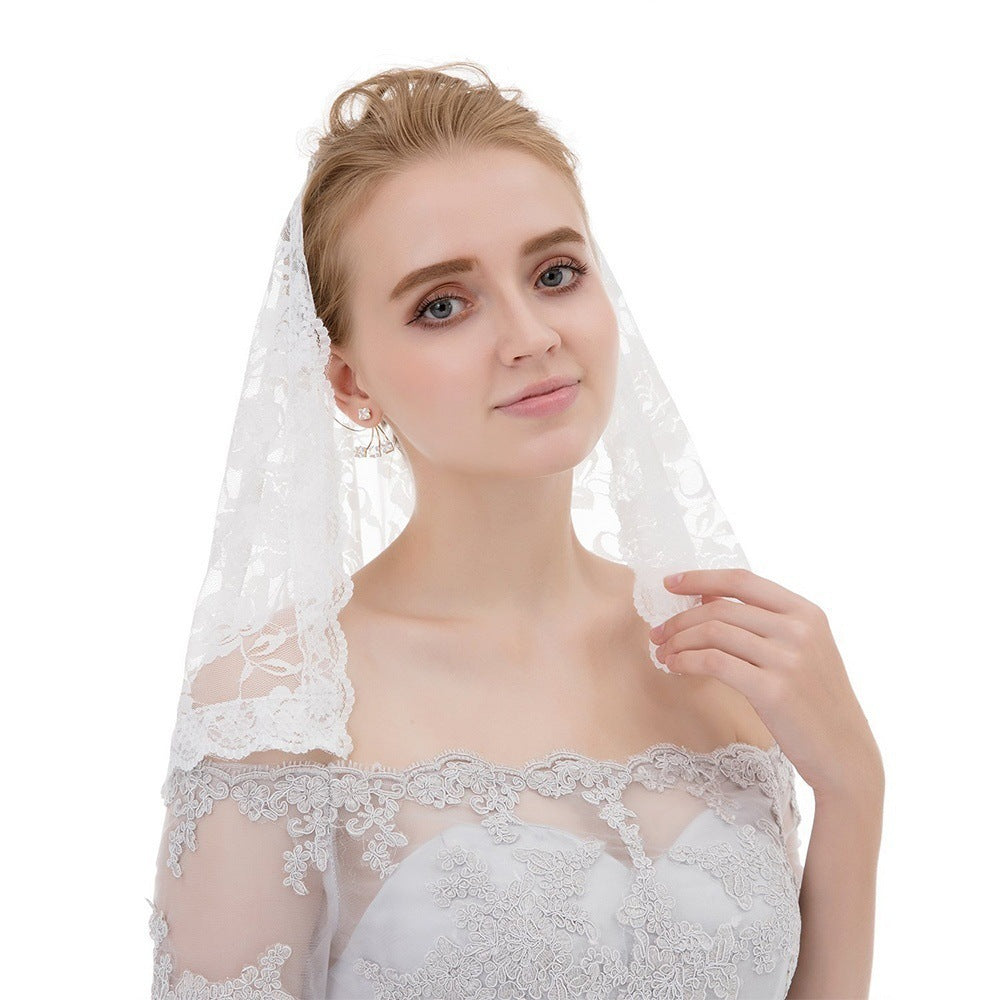 Bridal Lace Muslim Kerchief Veil