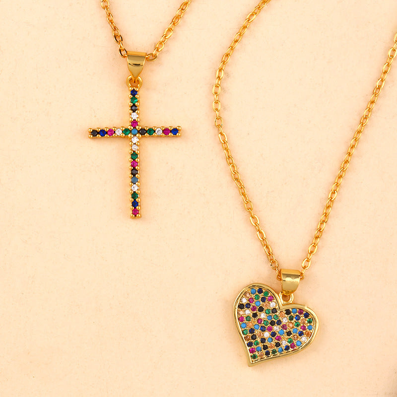 Cross Love Pendant Necklace