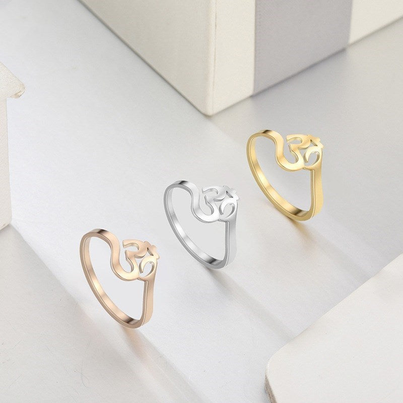Hindu symbol ring