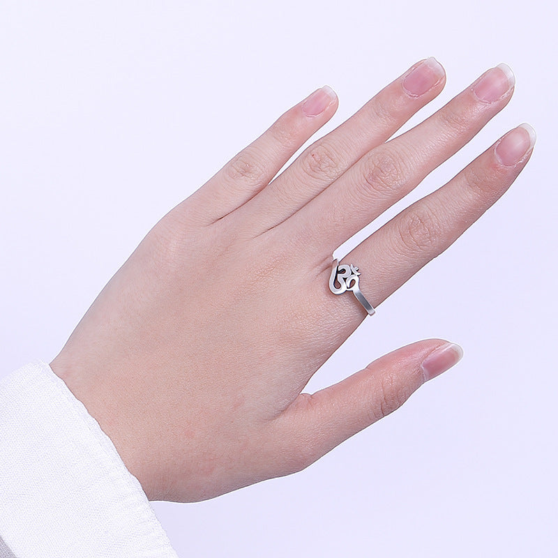 Hindu symbol ring