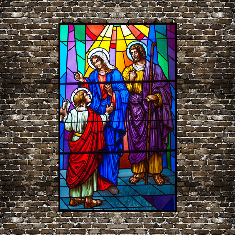 Church Glass Sticker Translucent Opaque Film