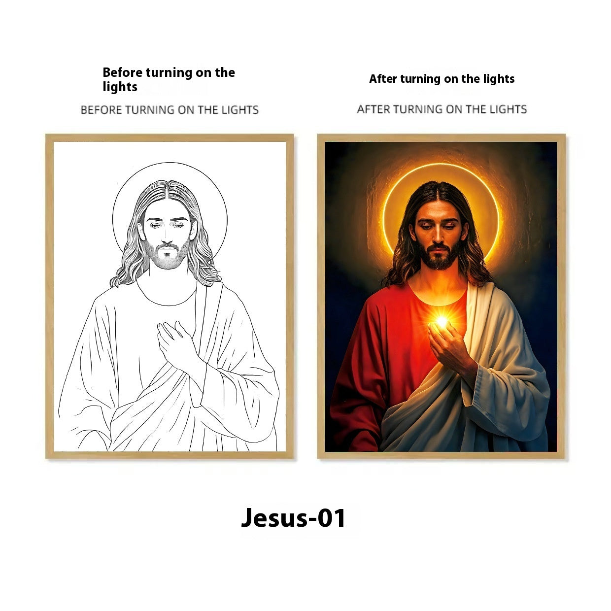 Lights, Picture Frames, Jesus Decorations, Crosses, Redeeming Angels