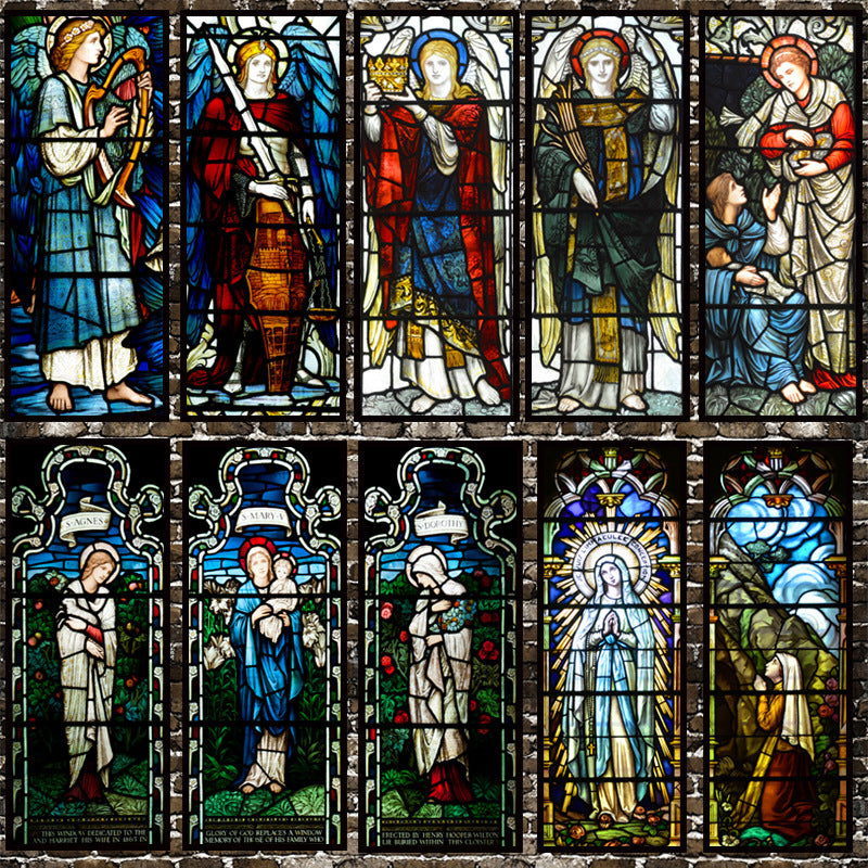 Church Glass Sticker Translucent Opaque Film