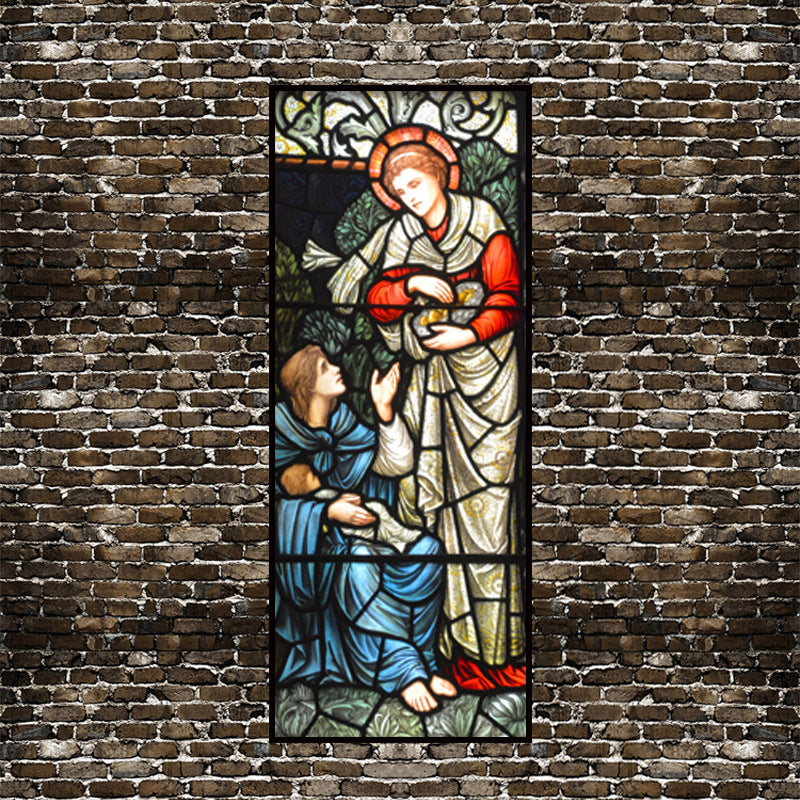 Church Glass Sticker Translucent Opaque Film