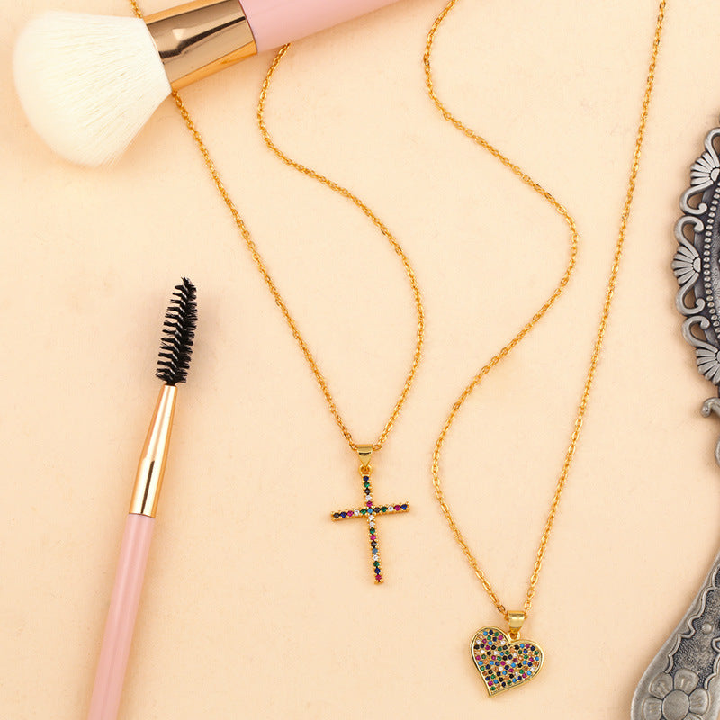 Cross Love Pendant Necklace