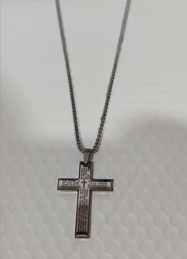 Cross Necklace Titanium Steel Men's Necklace