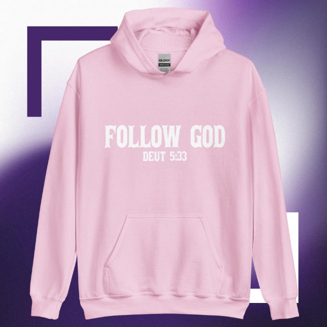 European And American Velvet Digital Letter Printing Hoodie Christ Follow God