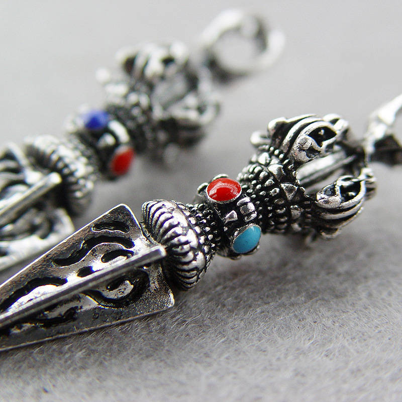 Tibetan Buddhist Beads Accessories Tantric Patriarchal Instrument Vajra Pendant
