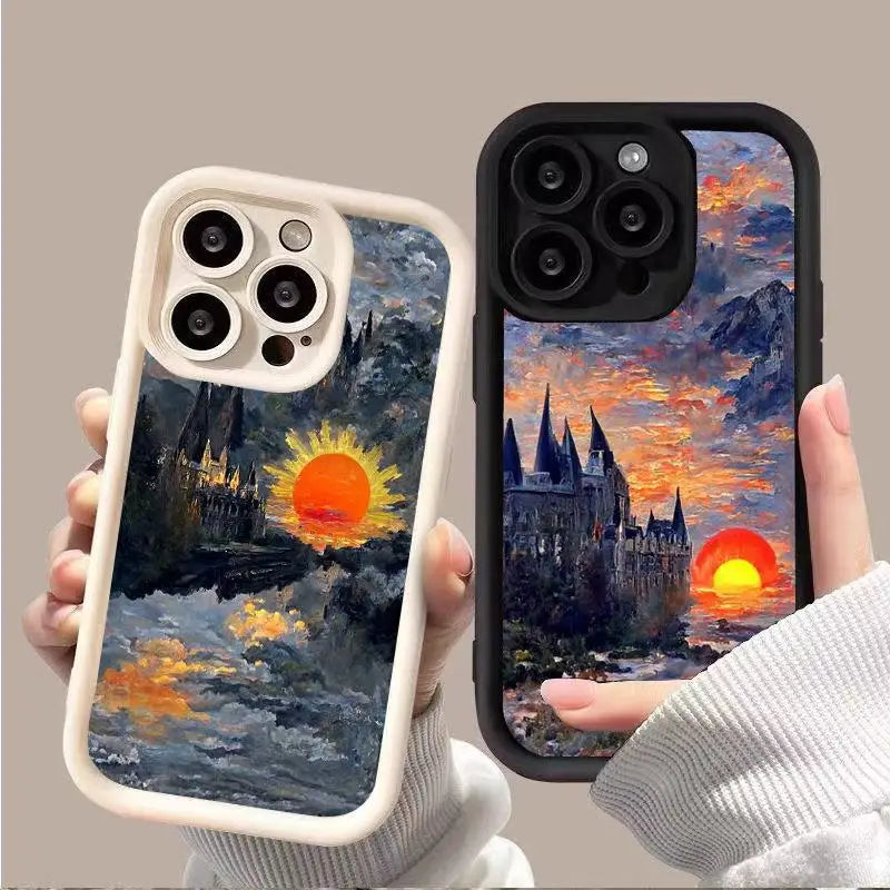 Autumn Halloween Fashionable Anti-Drop Waterproof Soft TPU Phone Case 3 Cute Little Devil Patterns Compatible with for iphone
