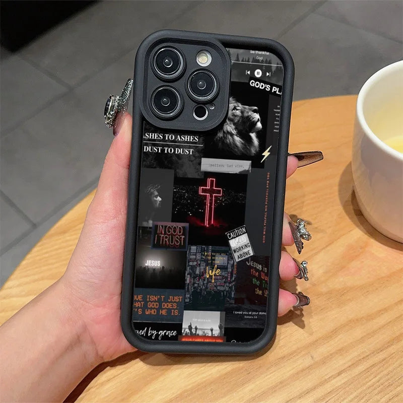 Halloween Pumpkin and Ghost Patterns Fully Covered White Anti Fingerprint Soft Phone Case, Compatible with iPhone 17... Pro Max