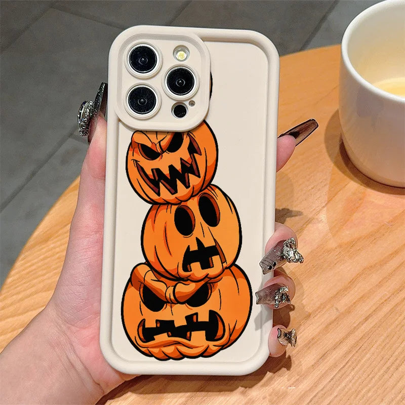 2025 New Halloween Pumpkin Custom Phone Case, for iPhone 17/17 Pro Max... Waterproof, Shockproof, Scratch Resistant Phone case