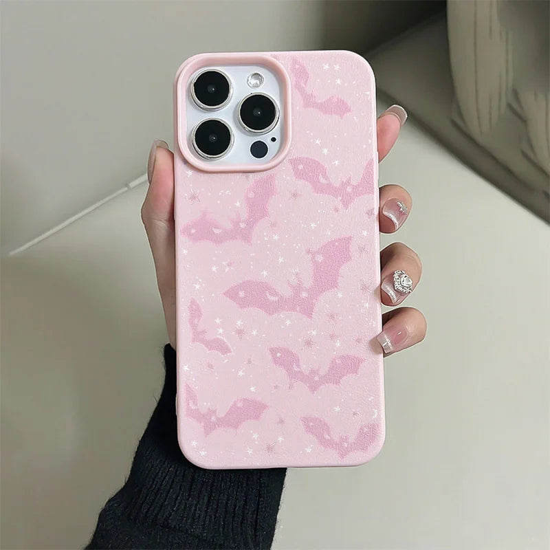 Customizable Halloween Ghost Cartoon Pattern Mobile Phone Case for iPhone 17/16/15 Matte Finish Waterproof Shockproof Drop-Proof