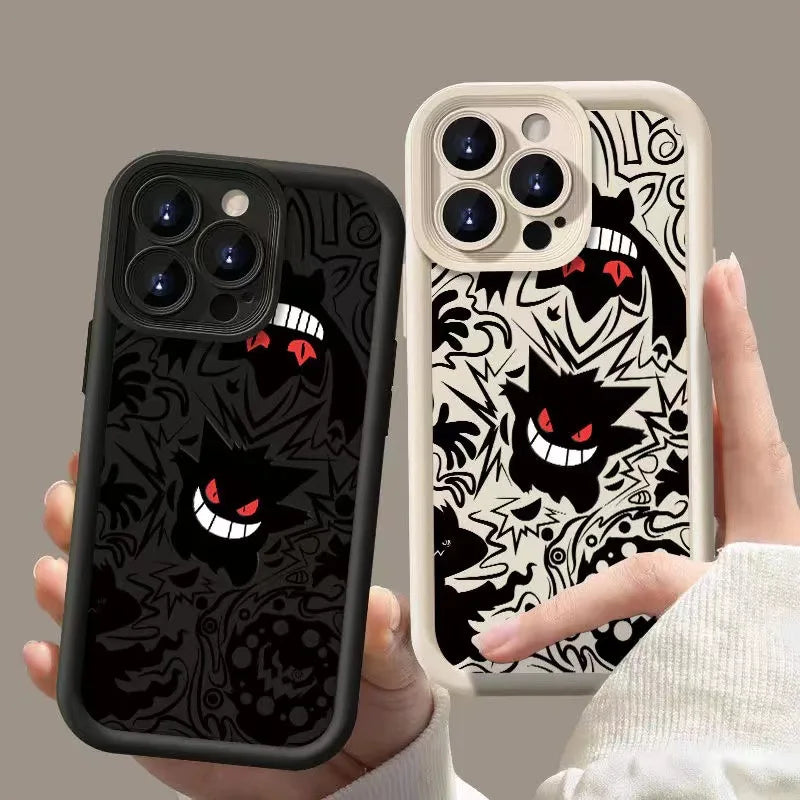 Autumn Halloween Fashionable Anti-Drop Waterproof Soft TPU Phone Case 3 Cute Little Devil Patterns Compatible with for iphone