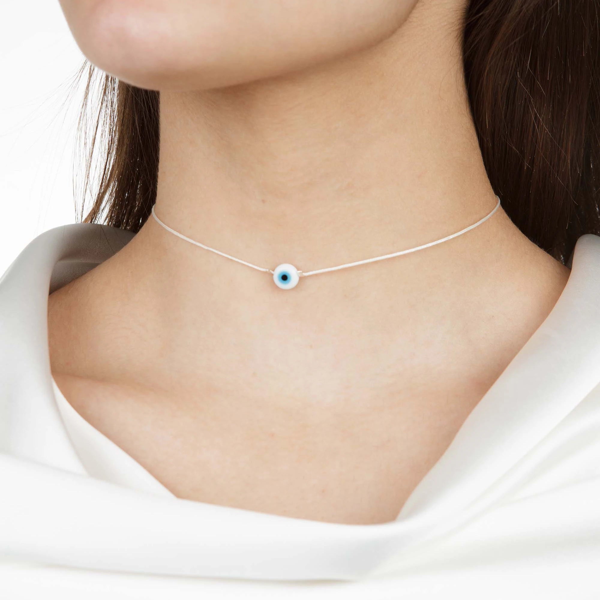 Evil Eye Necklace, Evil Eye Choker Evil Eye Pendant Handmade Jewelry Necklace Evil Eye Protection Necklace Spiritual Necklace