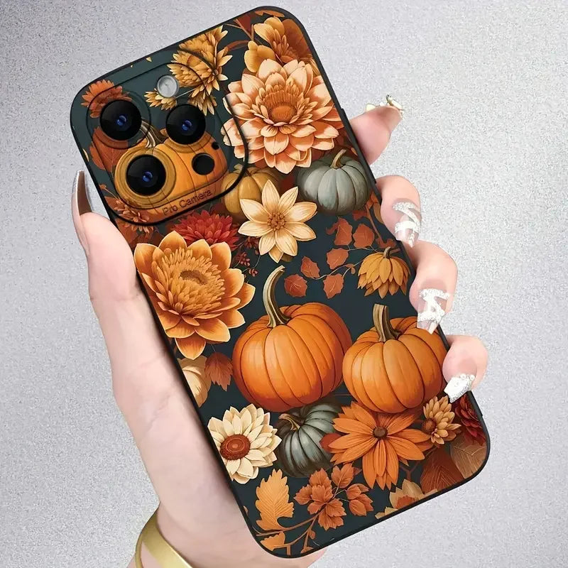 High-End Fashionable Halloween Pattern TPU Waterproof Mobile Phone Case for iPhone 15/16/17 Plus Premium Pro Max Protection