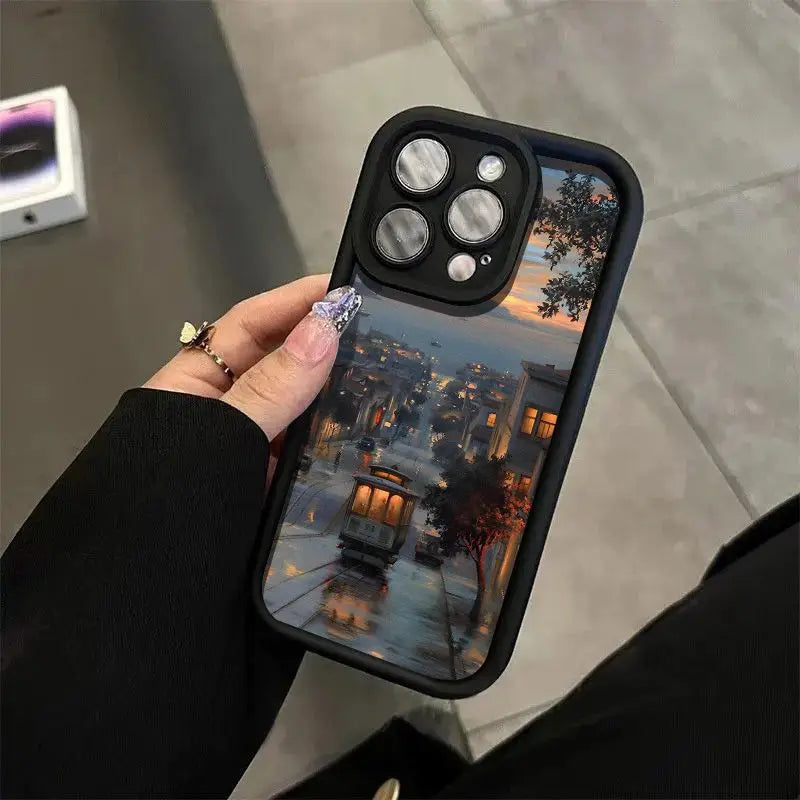 Halloween Pumpkin Poster Phone Case, Compatible with IPhone 17...Waterproof, Shockproof, Scratch Resistant Phone Protective case