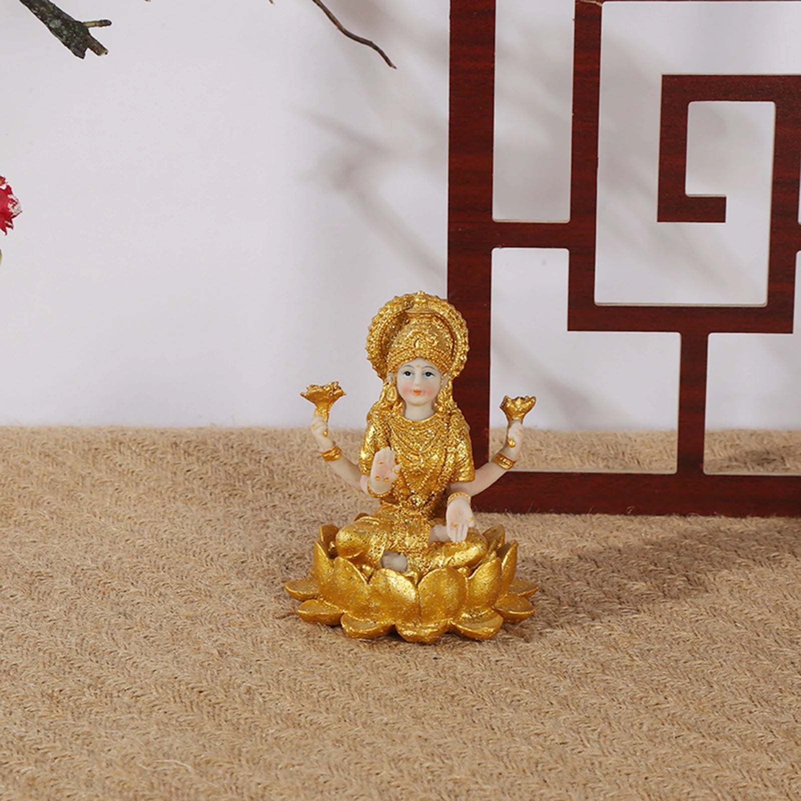 Resin Figurine Hindu God Goddess Decor Gifts Hindu Deity Hindu Decors Spiritual Sculpture Indian Buddha Statue for Altar Diwali