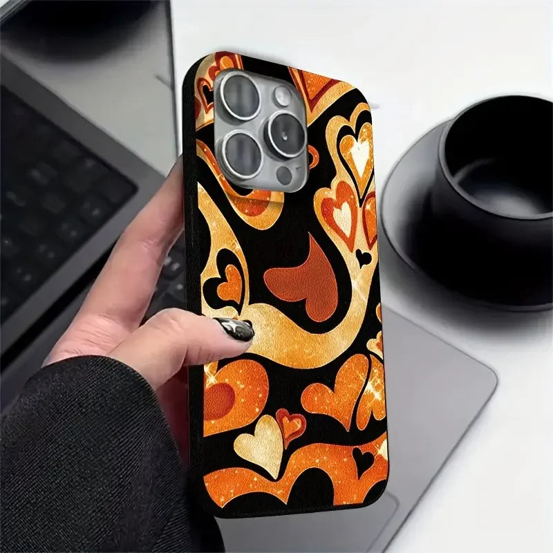Customizable Halloween Ghost Cartoon Pattern Mobile Phone Case for iPhone 17/16/15 Matte Finish Waterproof Shockproof Drop-Proof