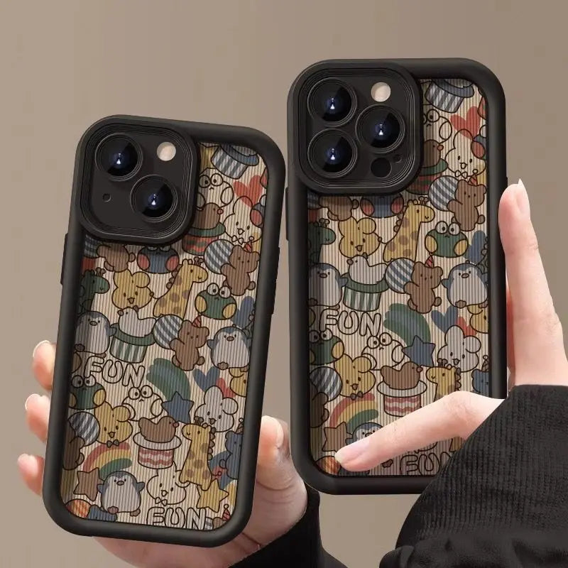 Halloween Pumpkin Pattern Cartoon Phone Case Full-Body Protection Anti-Fall Shockproof TPU Soft Rubber Case Compatible for