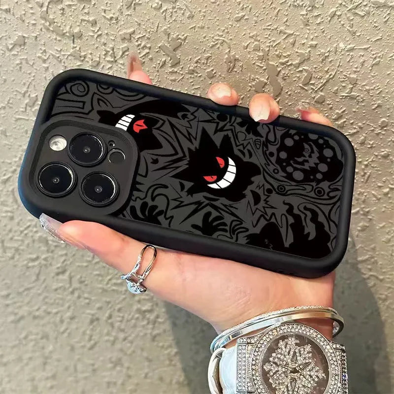 Halloween Pumpkin Pattern Waterproof Drop Scratch Resistant Phone Case Fully Covered Fingerprint Shockproof for iPhone 17 Pro