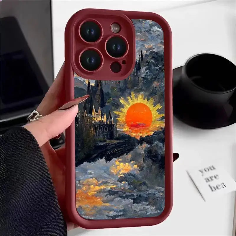 Halloween Pumpkin Poster Phone Case, Compatible with IPhone 17...Waterproof, Shockproof, Scratch Resistant Phone Protective case