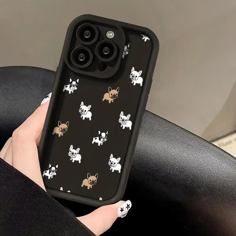 Halloween Skeleton Cartoon Design TPU UV Painted Mobile Phone Case Dustproof Waterproof Soft Protection for iPhone 17/16/15 Pro