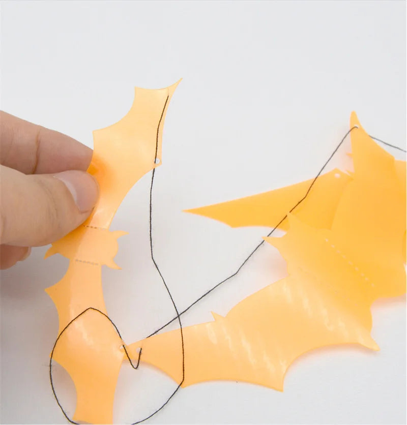 12Pcs/Set 3D Luminous Bat Wall Stickers Halloween Party Decoration PVC Stickers Living Room Window Home Decor Wall Decals Glow