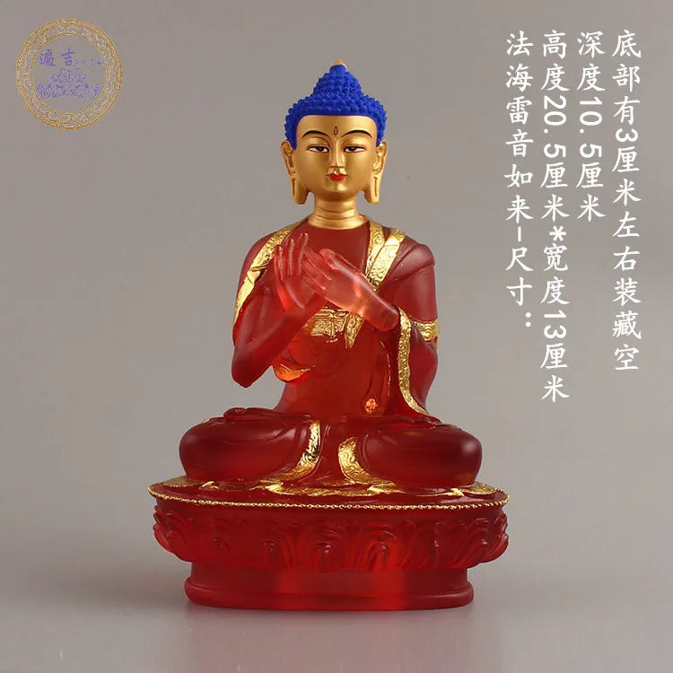 7PCS Southeast Asia home Store SAFE GOOD LUCK Talisman Amitabha Sakyamuni Phra Sompo Gods Seven Buddha of pharmacist statue