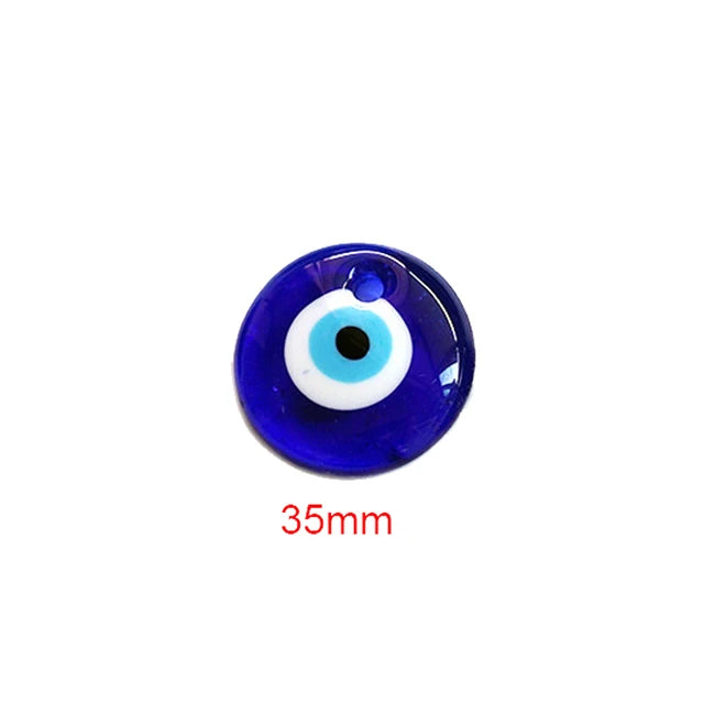 Evil Eye Charms For Jewelry Making Glass Lucky Eye Blue Turkish Pendant For keychain Necklace DIY Jewelry Accessories