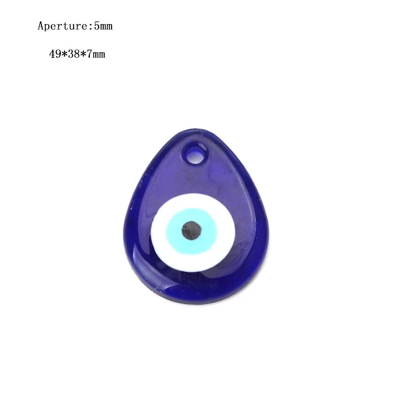 Evil Eye Charms For Jewelry Making Glass Lucky Eye Blue Turkish Pendant For keychain Necklace DIY Jewelry Accessories