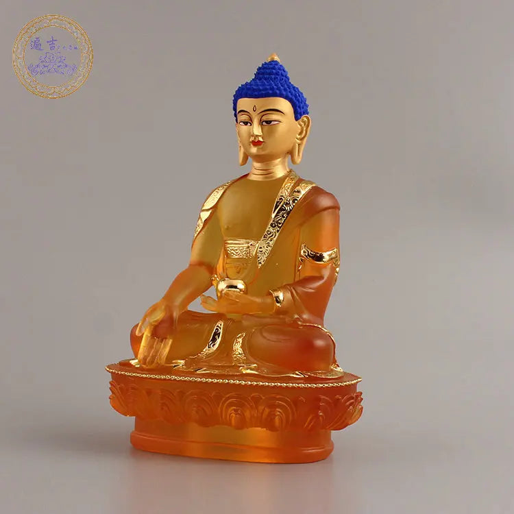 7PCS Southeast Asia home Store SAFE GOOD LUCK Talisman Amitabha Sakyamuni Phra Sompo Gods Seven Buddha of pharmacist statue