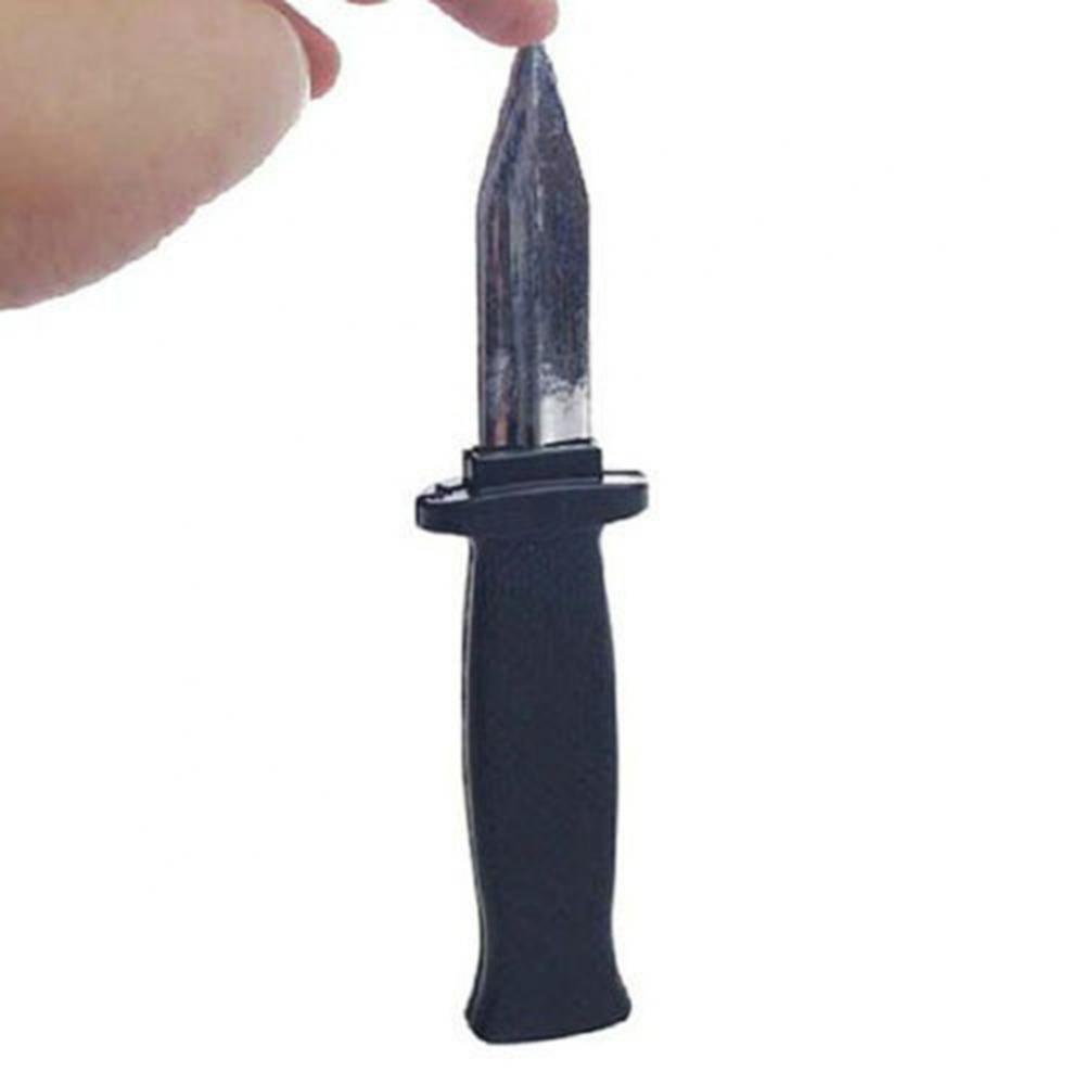 Comedy Magic Plastic Retractable Joke Prank Props Knife Scary Trick Toy Halloween Supplies
