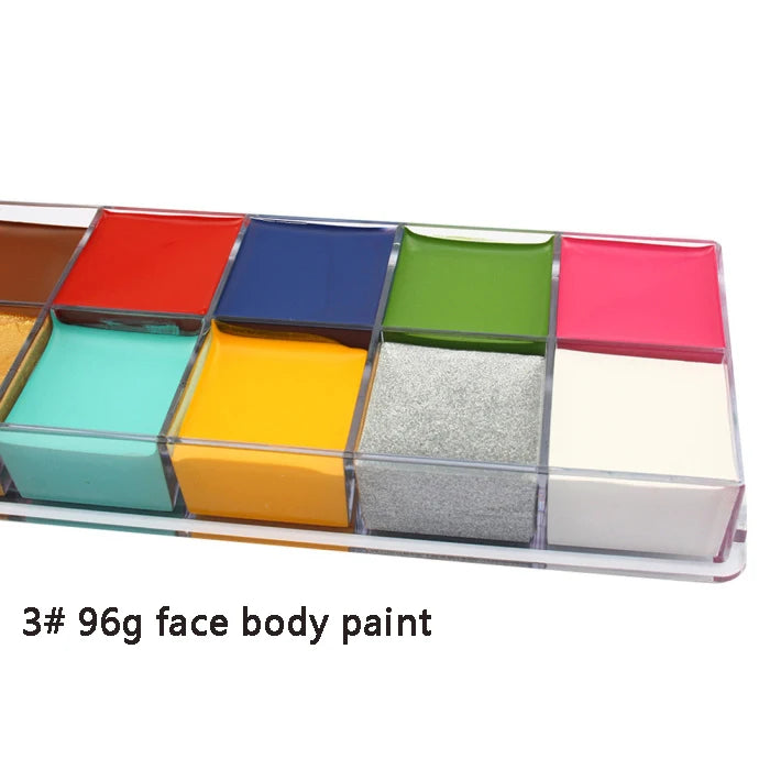 Paint Body Makeup Halloween Face Body Art 12/20 Colors Painting Kit with Brushes Safe Ingredient Available for Kid and Adult