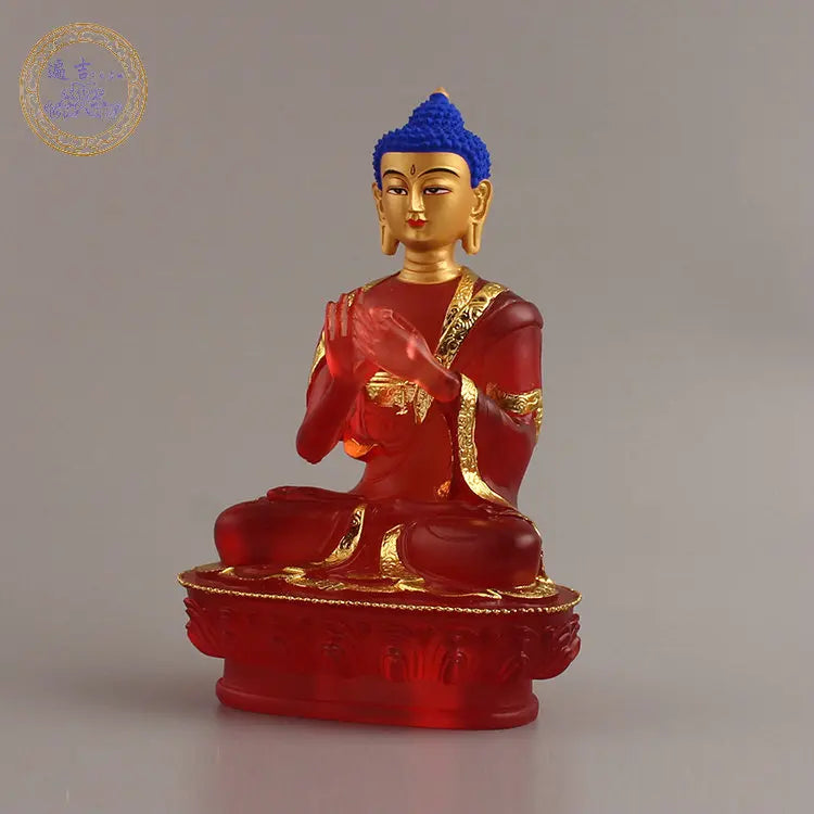 7PCS Southeast Asia home Store SAFE GOOD LUCK Talisman Amitabha Sakyamuni Phra Sompo Gods Seven Buddha of pharmacist statue