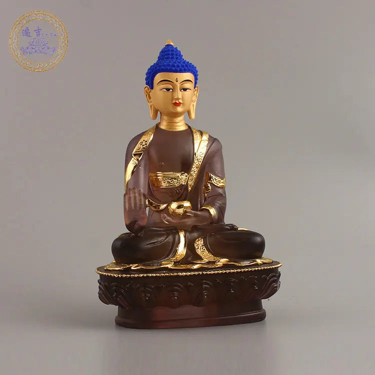 7PCS Southeast Asia home Store SAFE GOOD LUCK Talisman Amitabha Sakyamuni Phra Sompo Gods Seven Buddha of pharmacist statue