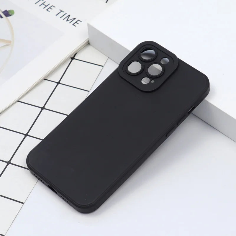 Halloween Pumpkin Pattern Mobile Phone Case Full-Body Protection Shockproof Anti-Fall TPU Rubber Case Compatible With All IPhone