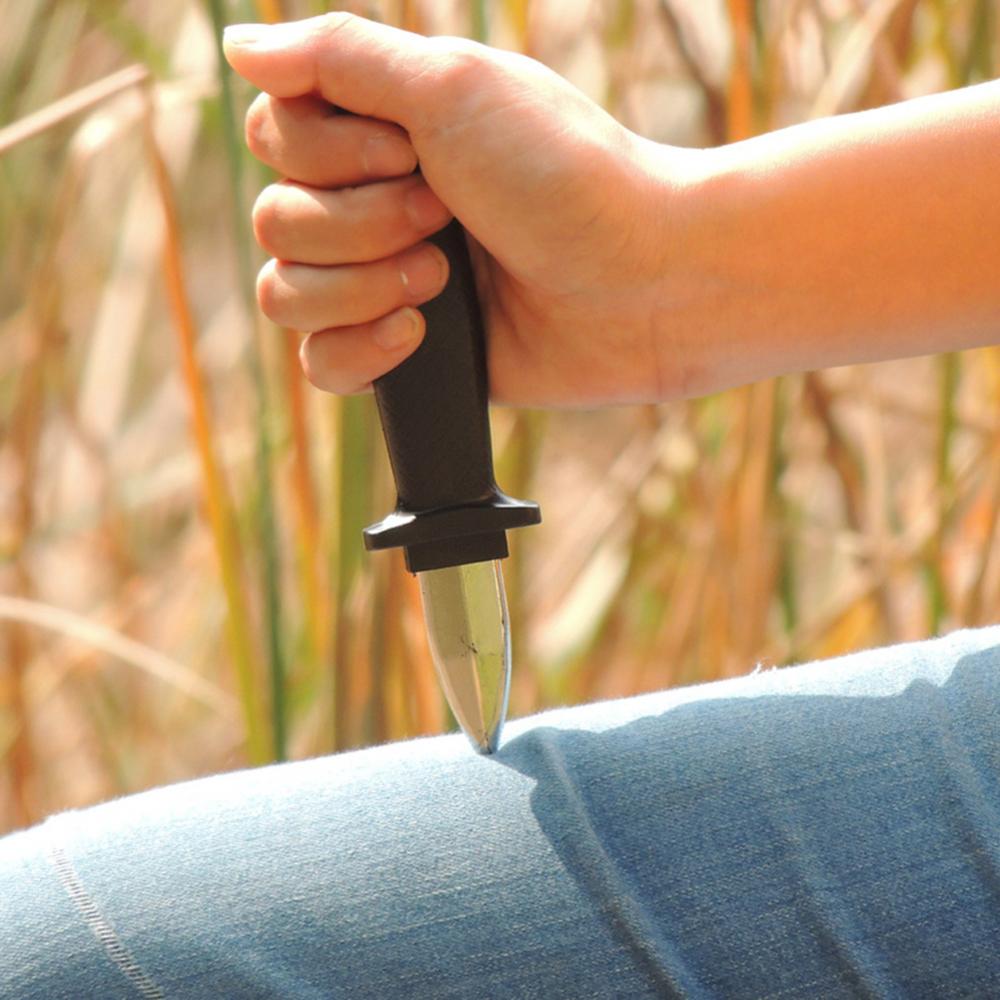 Comedy Magic Plastic Retractable Joke Prank Props Knife Scary Trick Toy Halloween Supplies