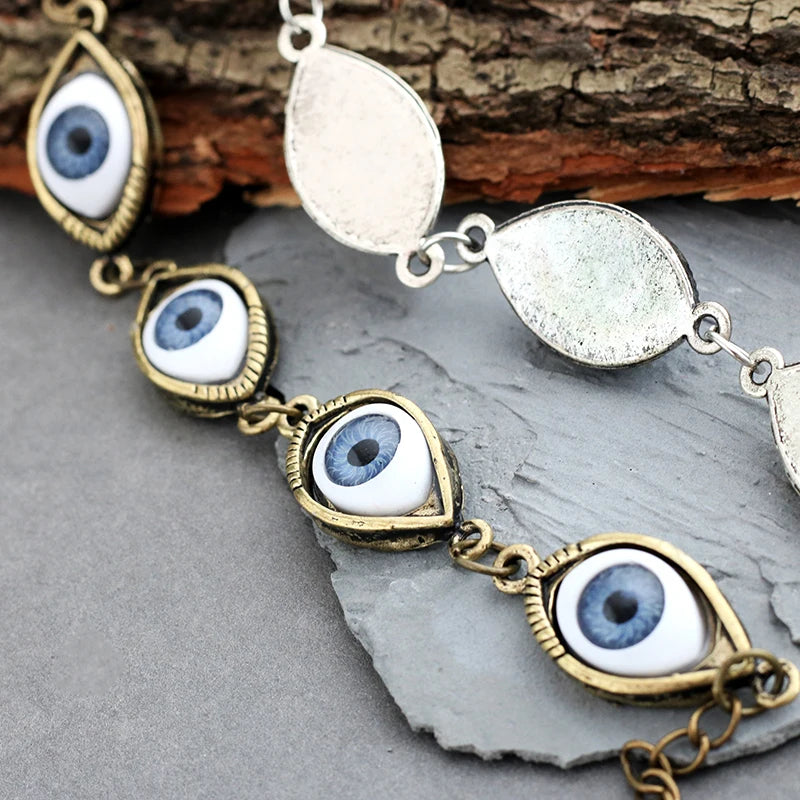 Vintage Gothic Demon Eyes Bracelet Femme Punk Evil Eye Bracelets For Women Metal Jewelry Drop Shipping Pulseras Mujer Moda 2020