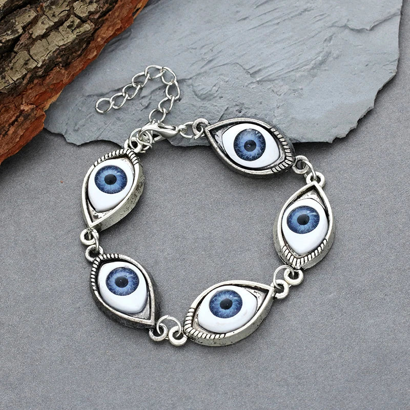 Vintage Gothic Demon Eyes Bracelet Femme Punk Evil Eye Bracelets For Women Metal Jewelry Drop Shipping Pulseras Mujer Moda 2020