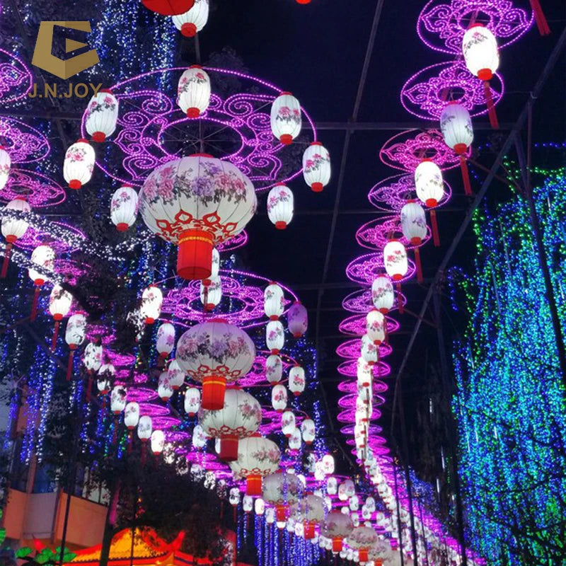 Beautiful Outdoor Waterproof Fabric Chinese Lantern