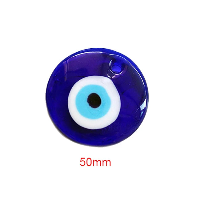 Evil Eye Charms For Jewelry Making Glass Lucky Eye Blue Turkish Pendant For keychain Necklace DIY Jewelry Accessories