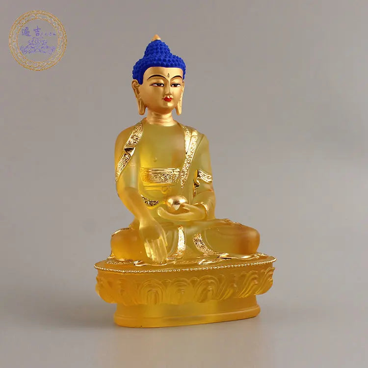 7PCS Southeast Asia home Store SAFE GOOD LUCK Talisman Amitabha Sakyamuni Phra Sompo Gods Seven Buddha of pharmacist statue