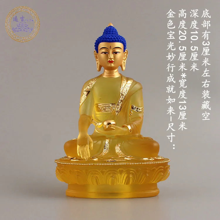 7PCS Southeast Asia home Store SAFE GOOD LUCK Talisman Amitabha Sakyamuni Phra Sompo Gods Seven Buddha of pharmacist statue