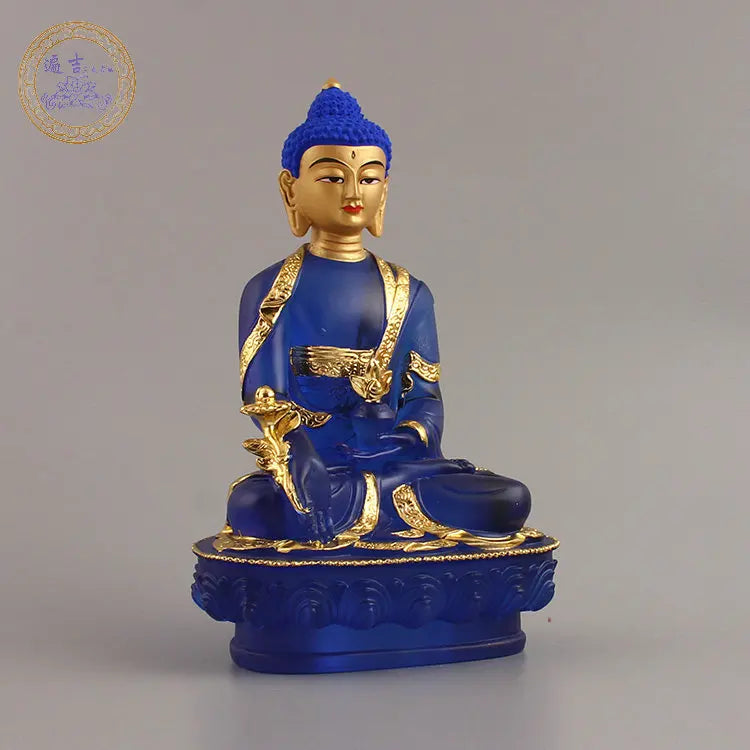 7PCS Southeast Asia home Store SAFE GOOD LUCK Talisman Amitabha Sakyamuni Phra Sompo Gods Seven Buddha of pharmacist statue