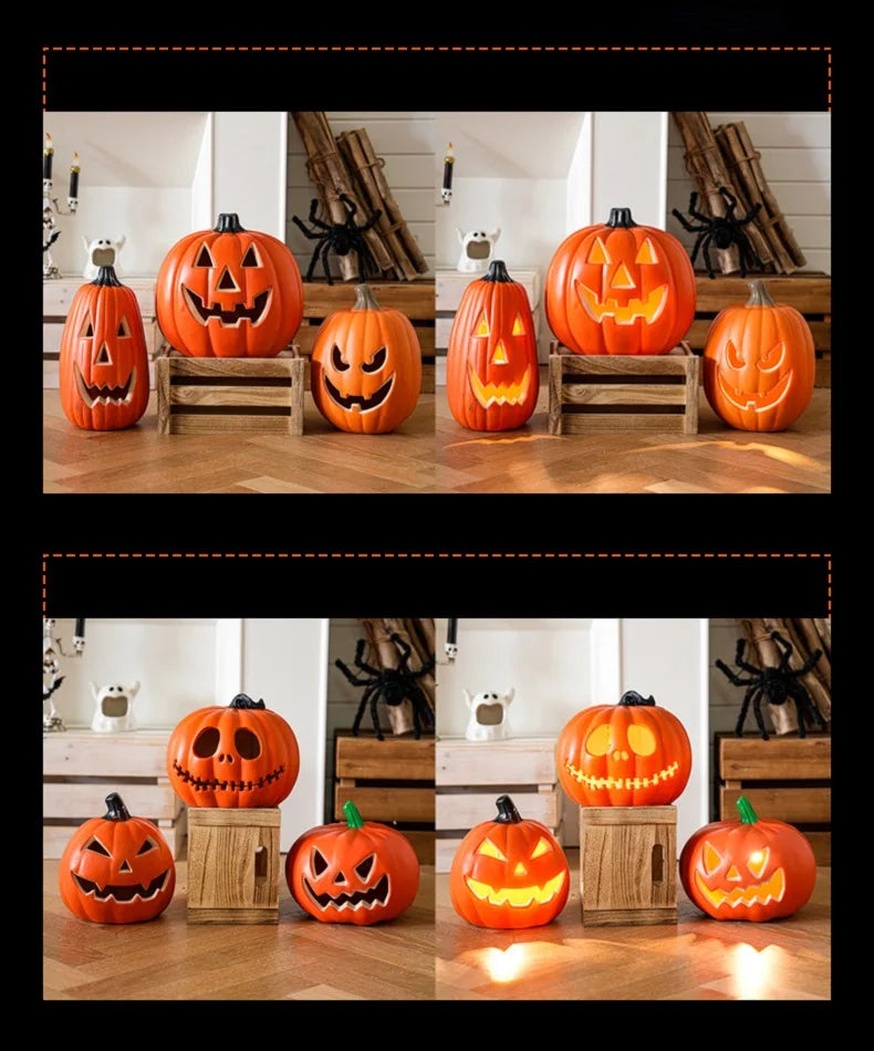Halloween Decoration Pumpkins Lamp For Home Yard Garden Outdoor Decor Hallowen Horror House Skull Party Props Glow in The Dark